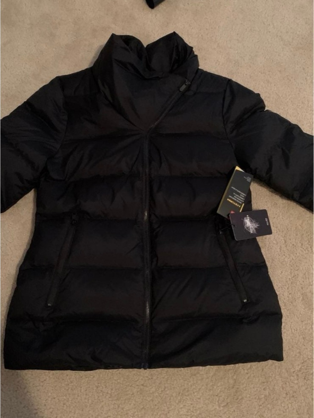 Women's Under Armour Black Puffer Coat - Lightweight Insulated Jacket